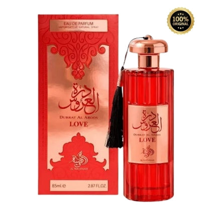 Perfume Árabe Feminino Durrat Love 100ml Original Al Aroos Alta Fixação