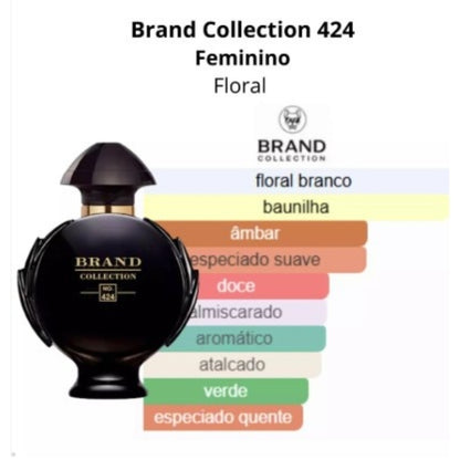 Perfume Brand Collection 424 – Frescor elegante que ilumina seu dia