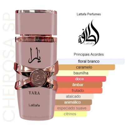 Perfume Árabe Yara Elixir de Lattafa - 100ml Original Lacrado