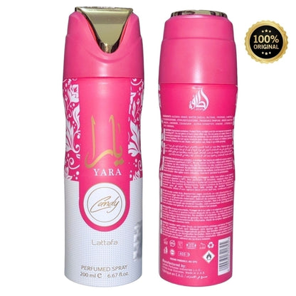Perfume Árabe em Spray Feminino Yara Candy 200ml- Lattafa