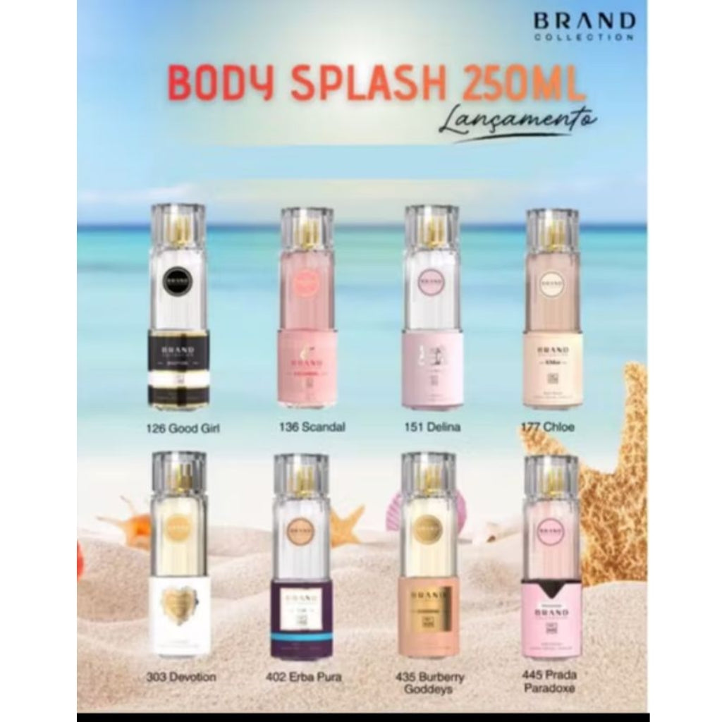 Body Splash 250ml Brand Collection – Fragrâncias Importadas Femininas | Perfume Leve e Refrescante para o Dia a Dia