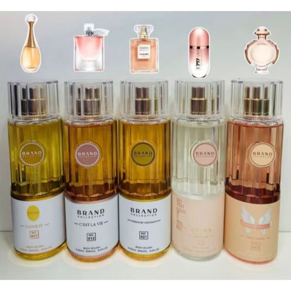 Body Splash 250ml Brand Collection – Fragrâncias Importadas Femininas | Perfume Leve e Refrescante para o Dia a Dia