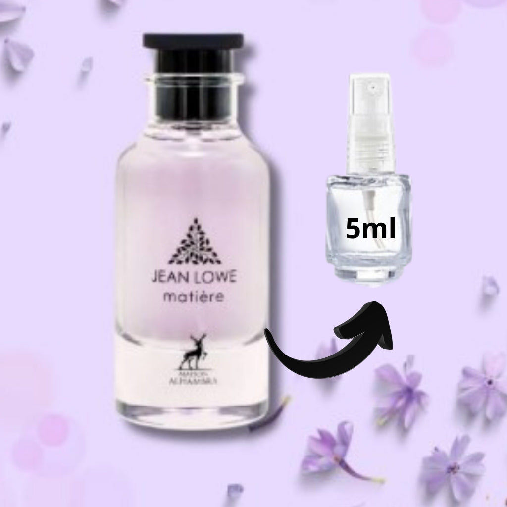 Decant Jean Lowe Matière Maison Alhambra 5ml e 10ml Perfume Floral Amadeirado Intenso