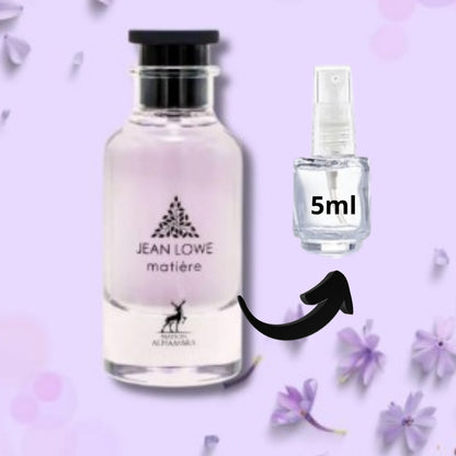 Decant Jean Lowe Matière Maison Alhambra 5ml e 10ml Perfume Floral Amadeirado Intenso