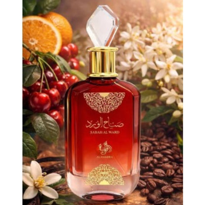 🔥 Perfume Árabe Sabah Al Ward Valentine Al Wataniah 100ml Eau de Parfum Feminino Floral Doce Romântico Alta Fixação
