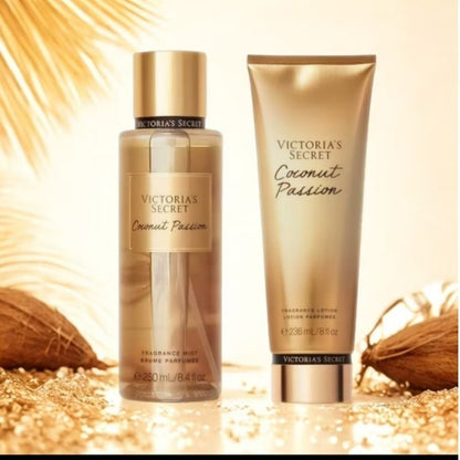 Kit Body Splash e Hidratante Corporal Victoria's Secret Coconut Passion