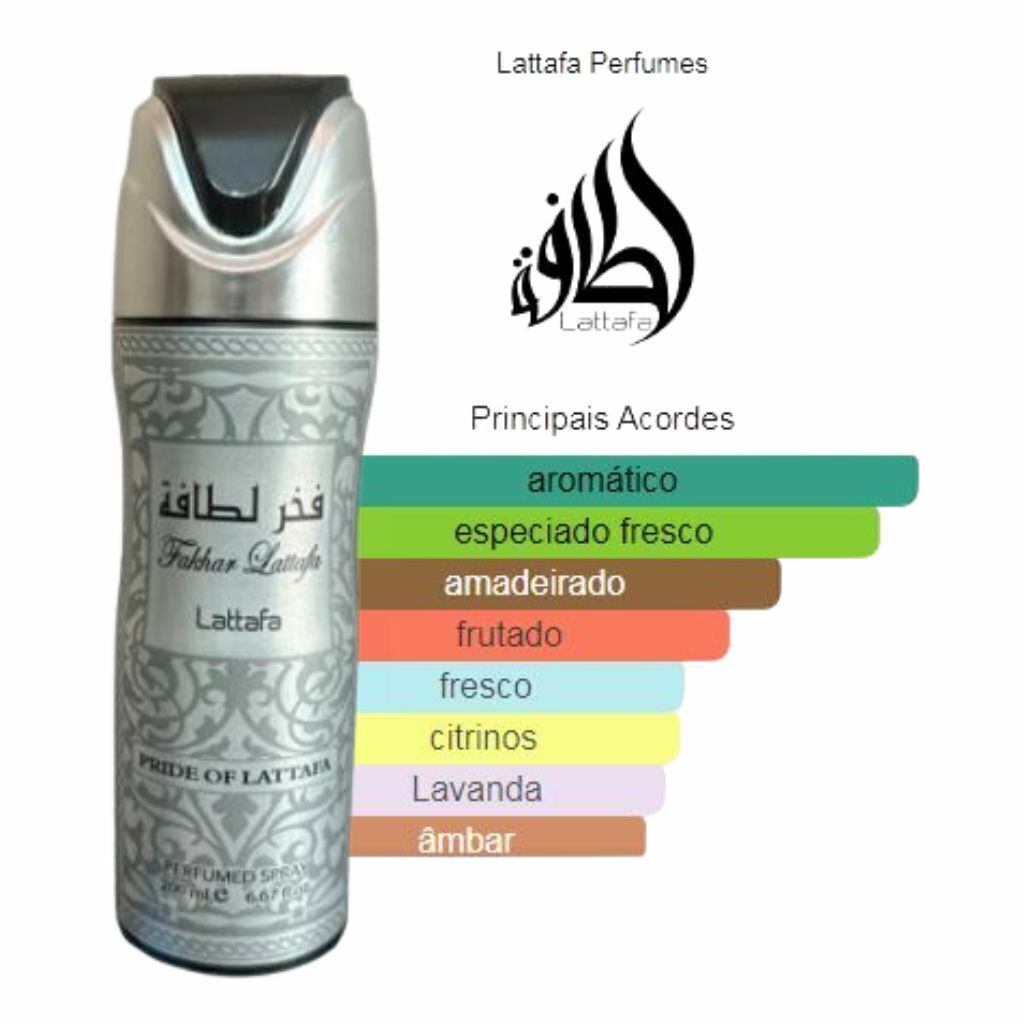 Spray Árabe Fakhar Black Lattafa 200ml