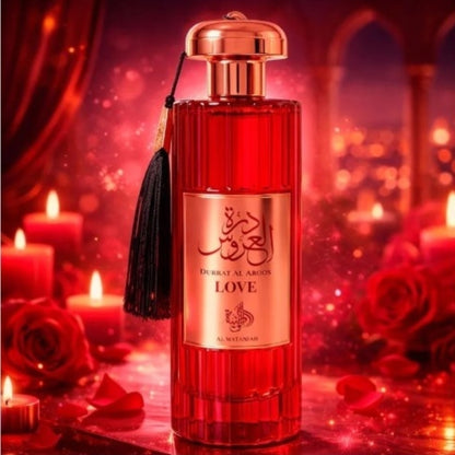 Perfume Árabe Feminino Durrat Love 100ml Original Al Aroos Alta Fixação