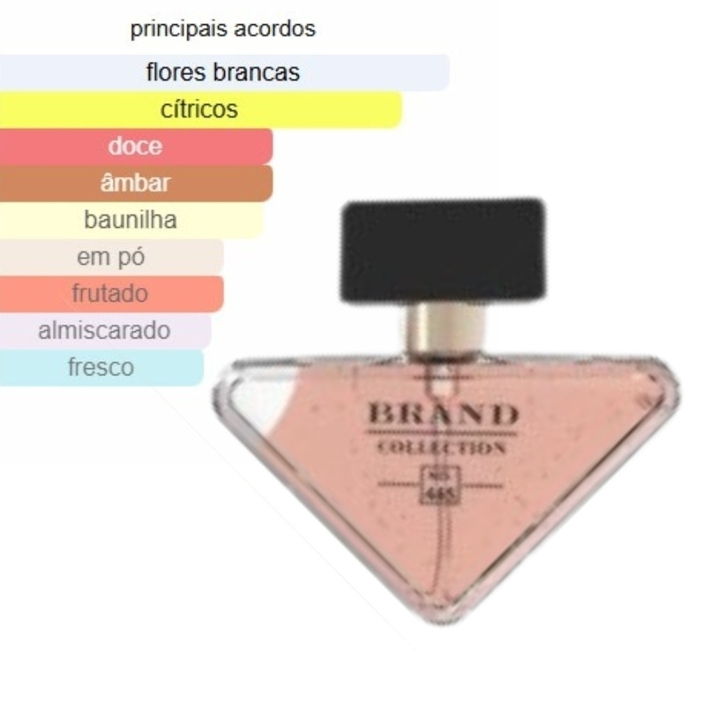 Perfume Feminino Brand Collection 445 – Elegância Marcante e Alta Fixação