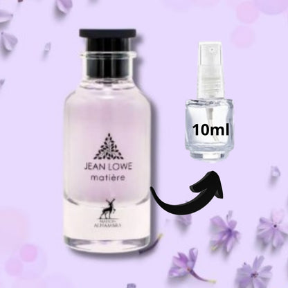 Decant Jean Lowe Matière Maison Alhambra 5ml e 10ml Perfume Floral Amadeirado Intenso