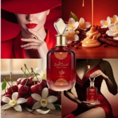 🔥 Perfume Árabe Sabah Al Ward Valentine Al Wataniah 100ml Eau de Parfum Feminino Floral Doce Romântico Alta Fixação