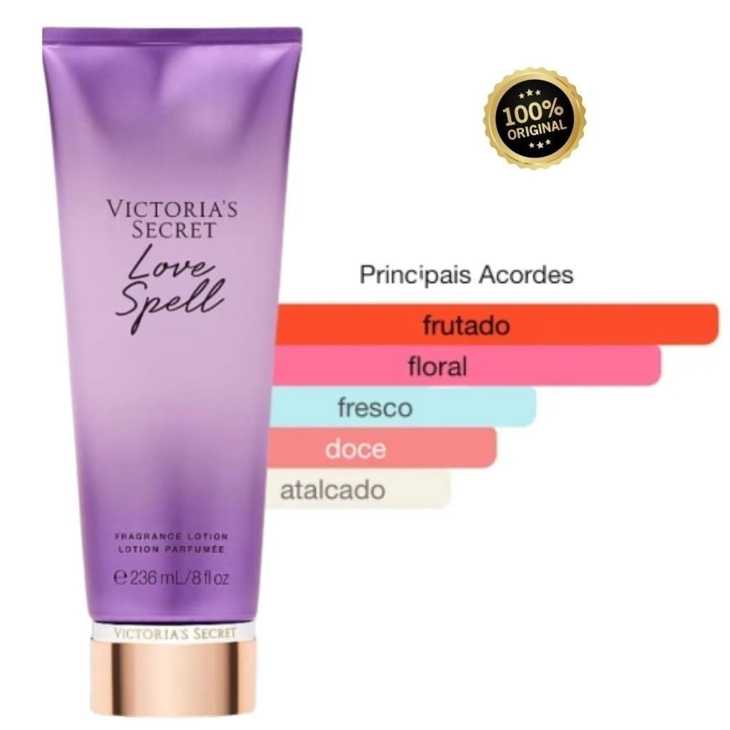 Creme Hidratante Corporal Feminino Victoria Secrets Love Spell Original