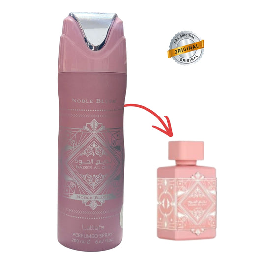 Perfume Árabe Bade'e Al Oud Noble Blush Lattafa Spray 200ml Original