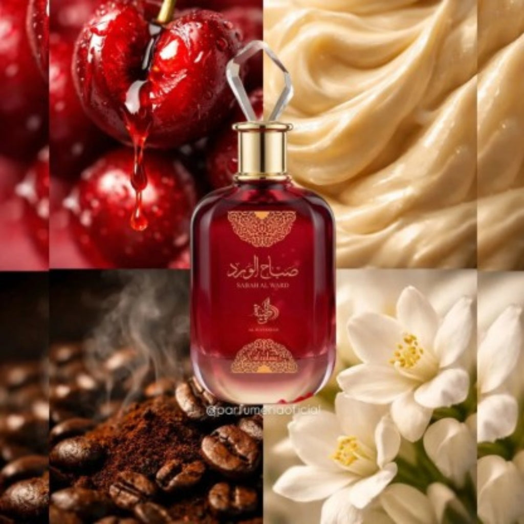 🔥 Perfume Árabe Sabah Al Ward Valentine Al Wataniah 100ml Eau de Parfum Feminino Floral Doce Romântico Alta Fixação