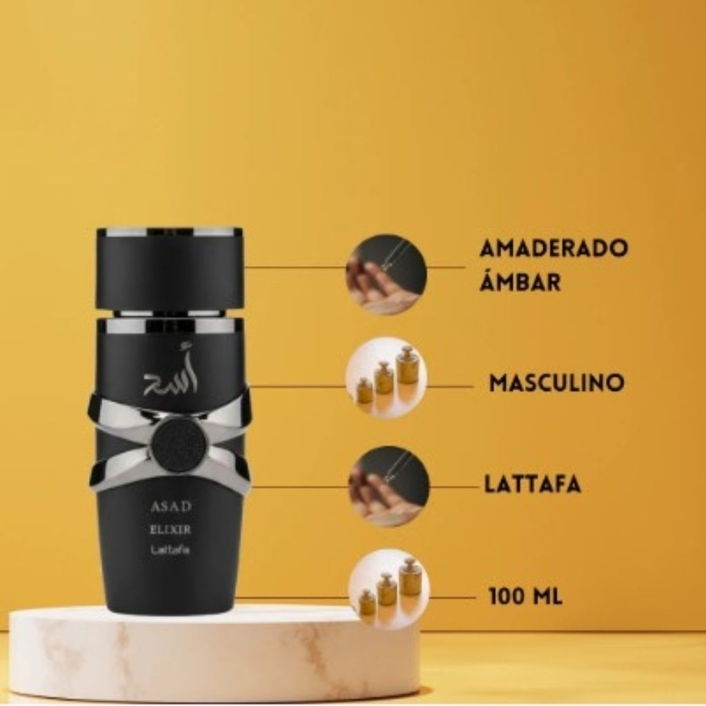 PERFUME ÁRABE MASCULINO ASAD ELIXIR LATTIFA - A EVOLUÇÃO DEFINITIVA DO PERFUME MASCULINO!