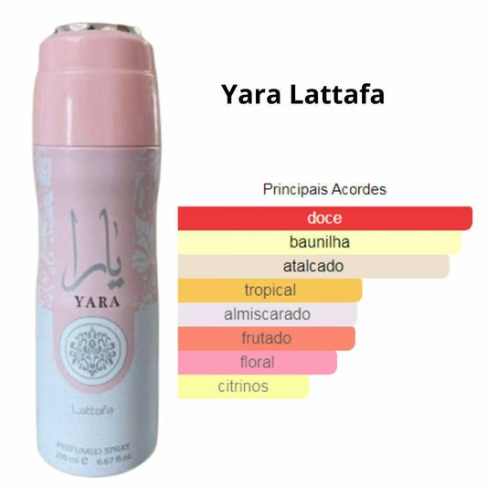 Spray Árabe Yara Lattafa 200ml