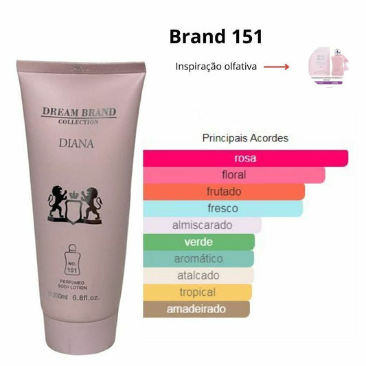 Creme Hidratante Corporal Brand Collection 151 inspirado no Delina - 200ml