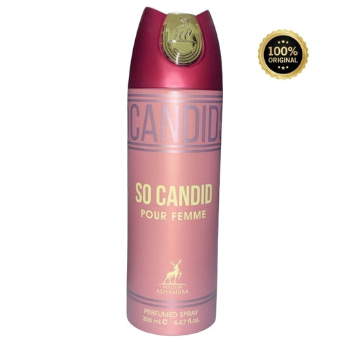 Perfume Árabe em Spray Feminino So Candid 200ml - Maison Alhambra