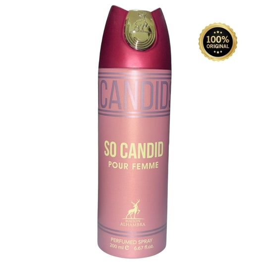 Perfume Árabe em Spray Feminino So Candid 200ml - Maison Alhambra