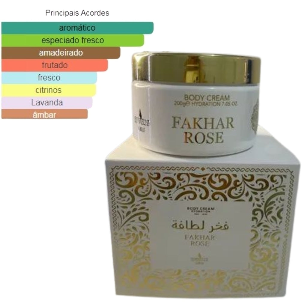 Pasta Creme Corporal Perfumado Isabelle La Belle | Fragrâncias Importadas: Fakhar Rose