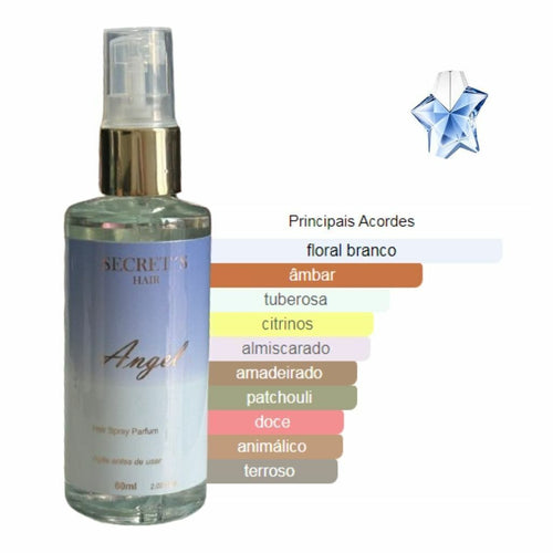 Perfume de Cabelo Bifásico Secrets Hair- inspirado no Angel