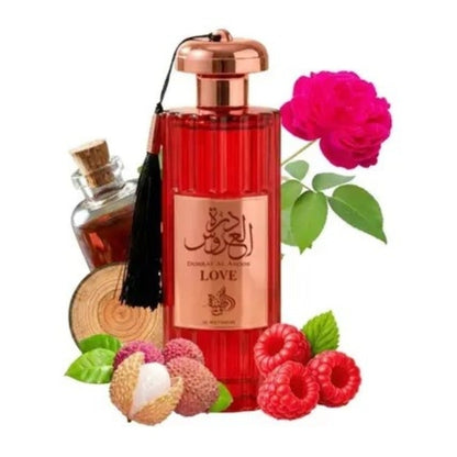 Perfume Árabe Feminino Durrat Love 100ml Original Al Aroos Alta Fixação