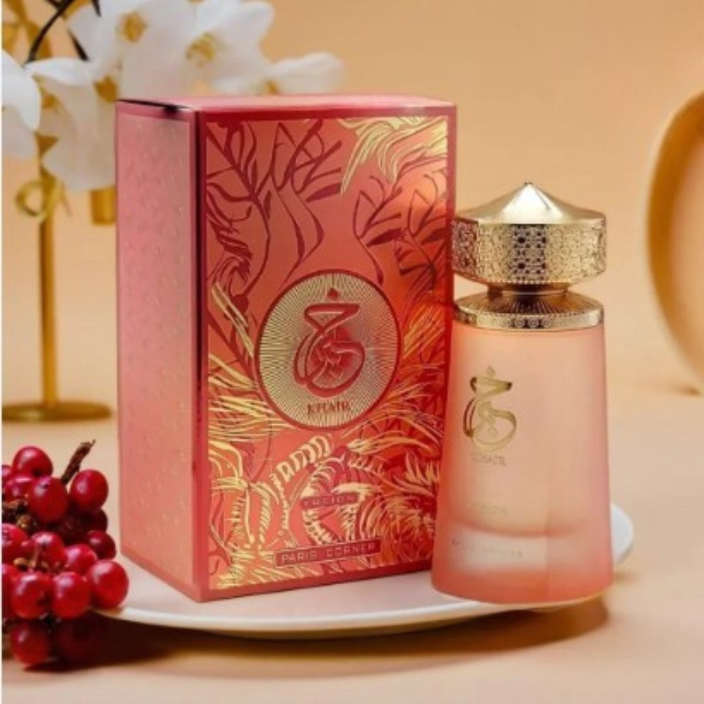 Perfume Árabe Feminino Khair Fusion Paris Corner Doce Frutado Sofisticado Alta Fixação