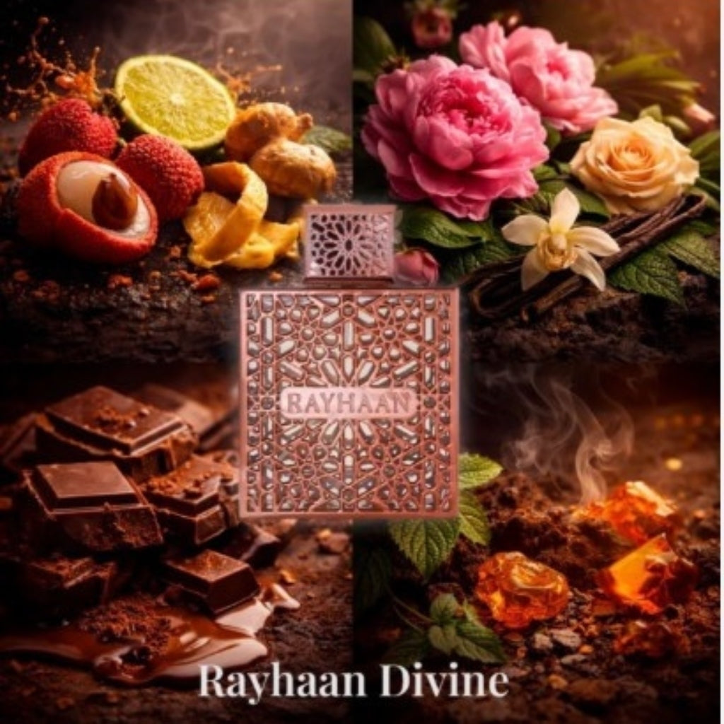 Perfume Árabe Feminino Rayhaan Divine – Eau de Parfum 100ml