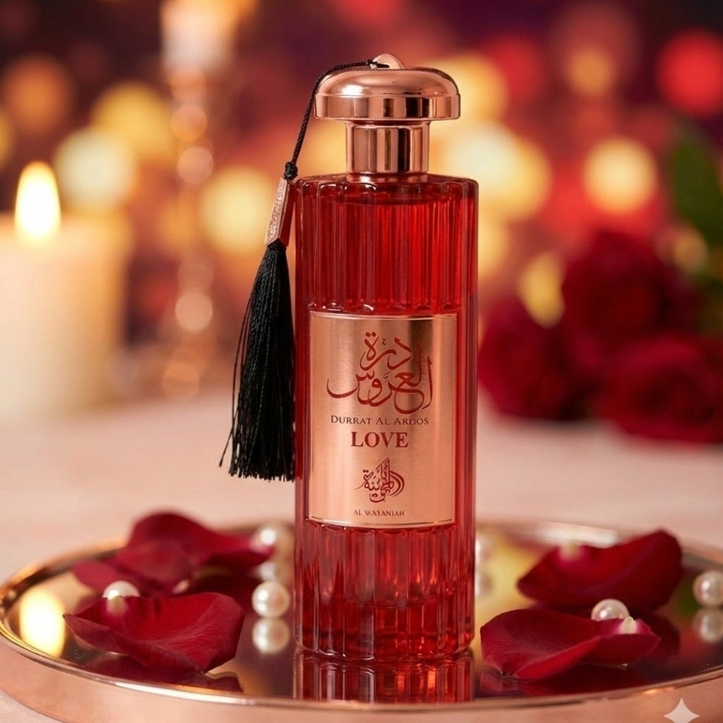 Perfume Árabe Feminino Durrat Love 100ml Original Al Aroos Alta Fixação