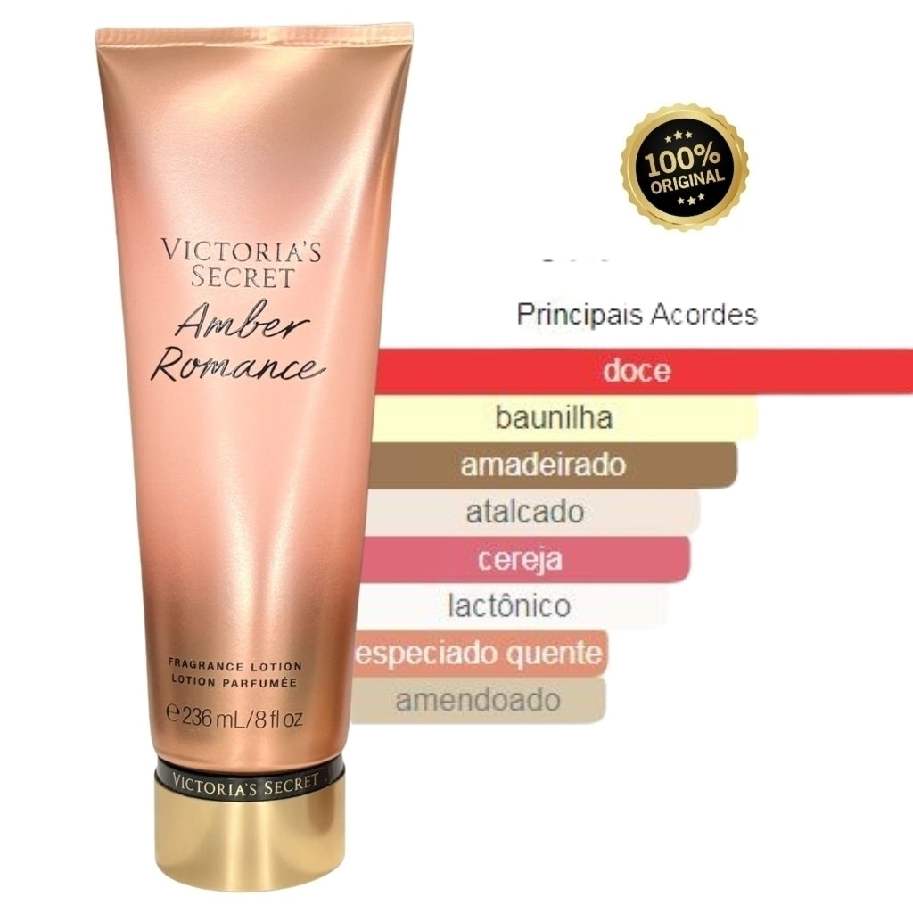 Creme Hidratante Corporal Feminino Victoria Secrets Amber Romance Original.