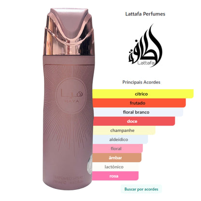 Perfume Árabe Feminino Haya Lattafa Spray 200ml Original