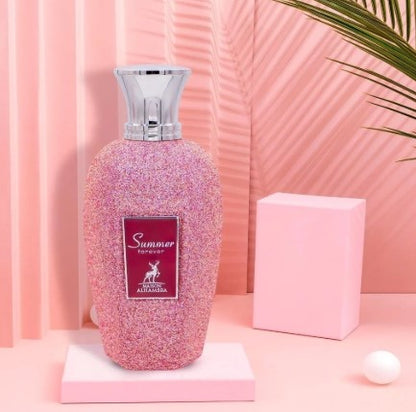 Perfume Árabe Summer Forever Maison Alhambra 100ml Eau de Parfum Feminino Floral Frutado Gourmand Marcante