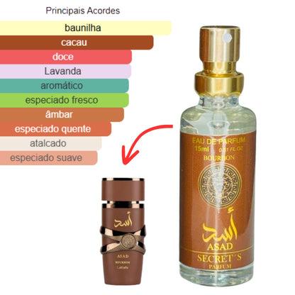 Perfumes Árabes Femininos e Masculinos Yara, Asad, Sabah, Longa Duração/ Fixação Perfume importado