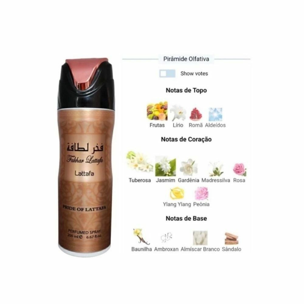 Spray Árabe Fakhar Rosê Lattafa 200ml