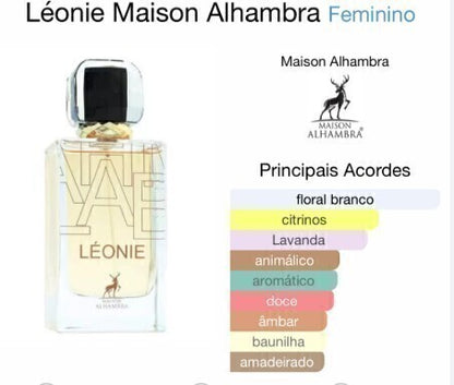 Perfume Feminino Leonie 100ml – Floral Elegante, Longa Duração e Luxo Importado