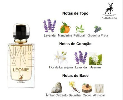 Perfume Feminino Leonie 100ml – Floral Elegante, Longa Duração e Luxo Importado
