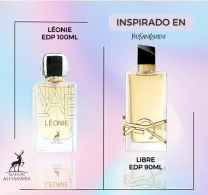 Perfume Feminino Leonie 100ml – Floral Elegante, Longa Duração e Luxo Importado