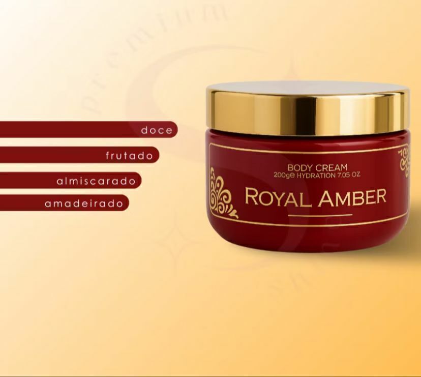 Pasta Creme Perfumada Royal Amber Isabelle La Belle Fragrâncias Luxo 200ml