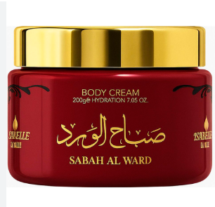 Pasta Creme Perfumado Sabah Al Ward Isabelle La Belle Fragrâncias Luxo 200ml