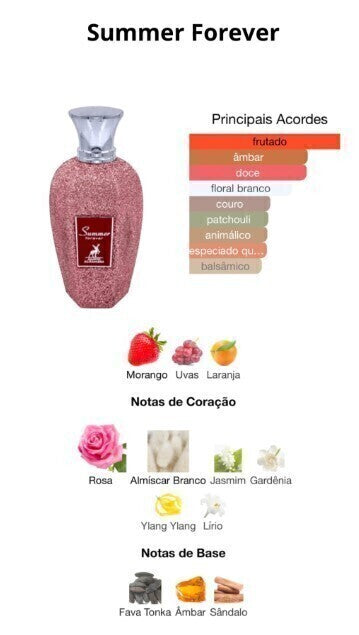 Perfume Árabe Feminino Summer Forever de 100ml Maison Alhambra