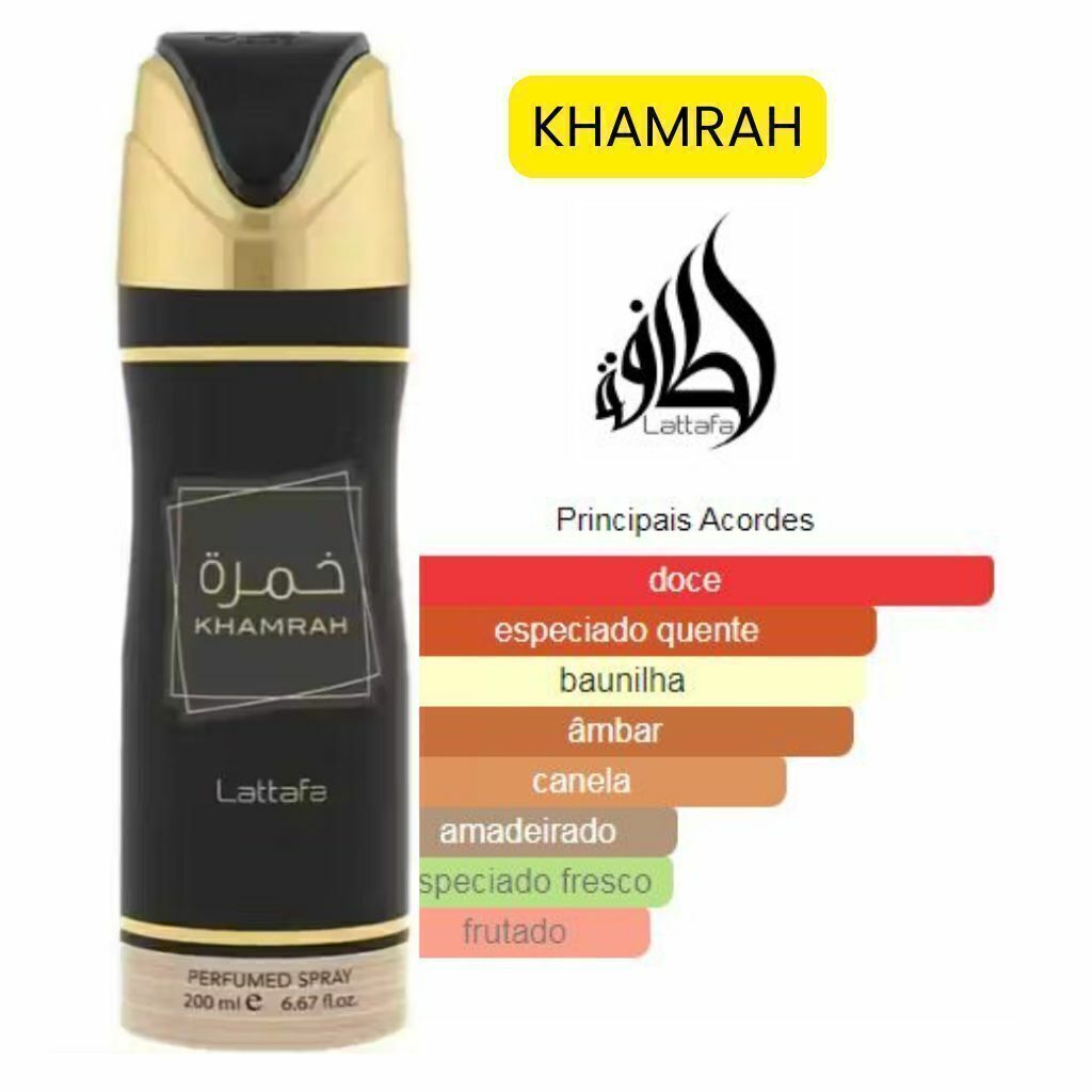 Spray Árabe Khamrah Lattafa 200ml